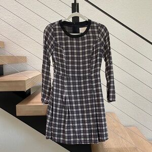 Skies are blue plaid dress